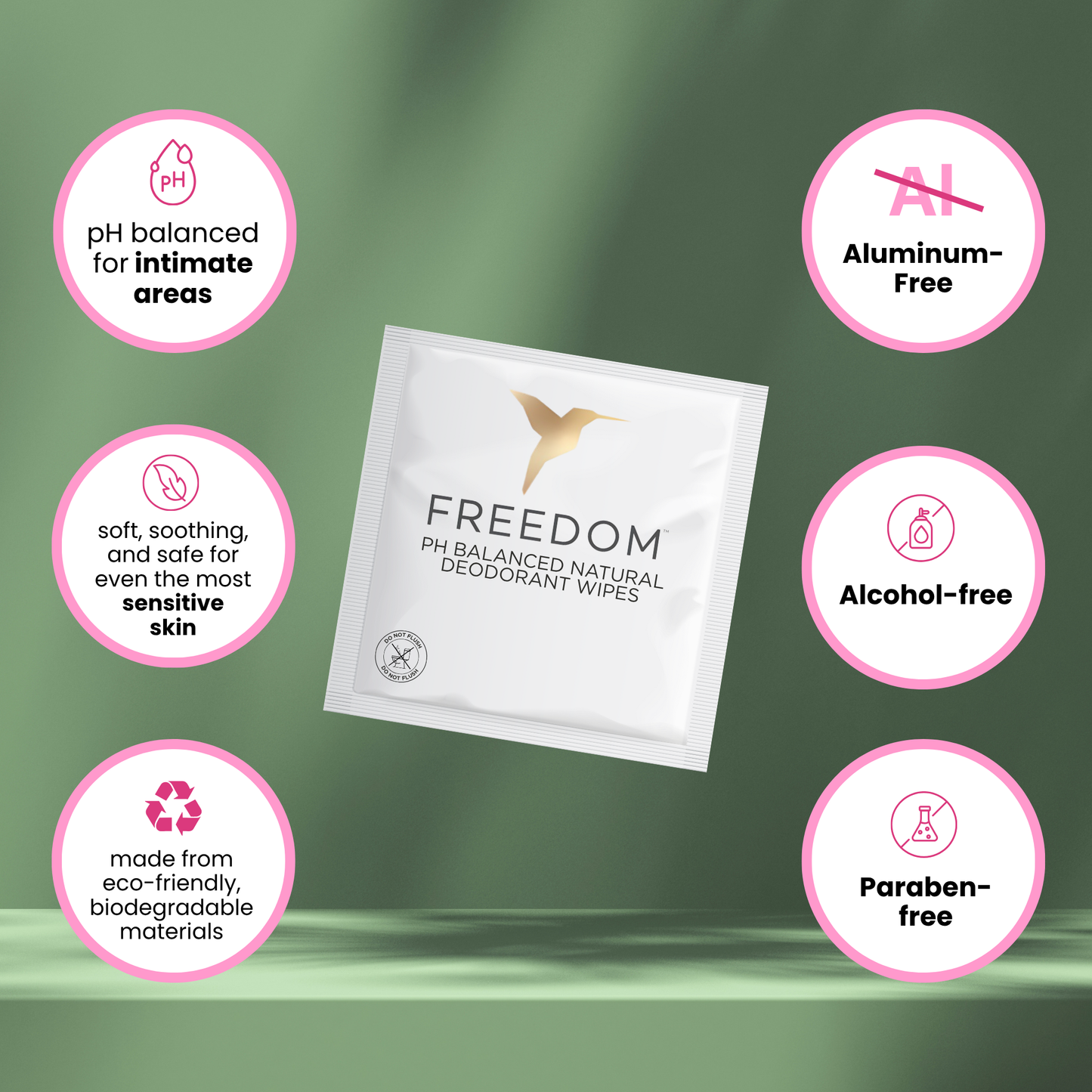 500 Count Whole Body Deodorant Wipes