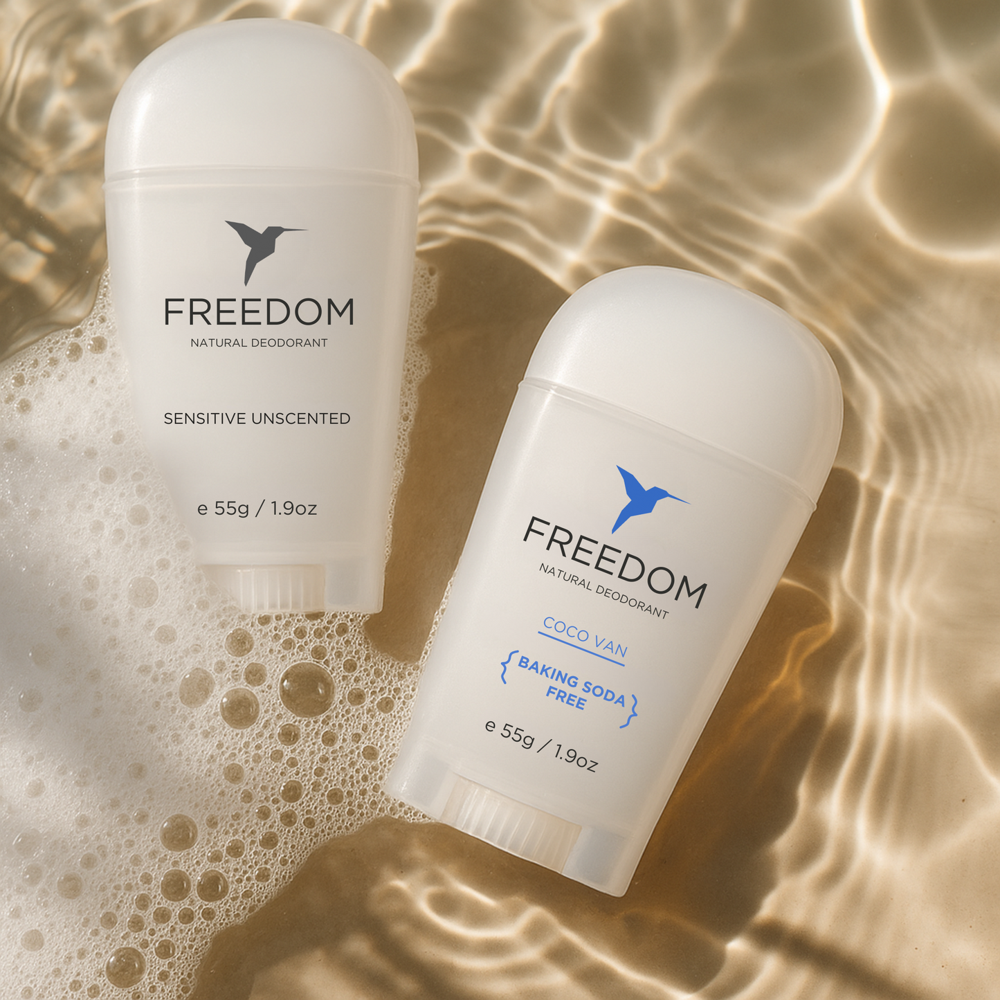 Baking Soda Free + Unscented Deodorant Duo