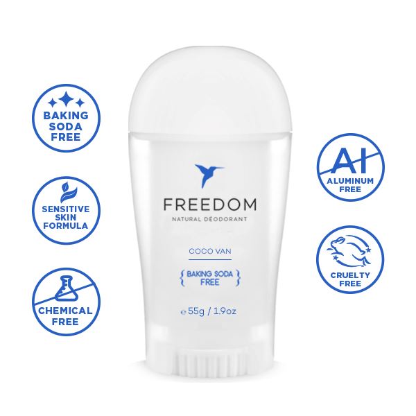All Natural Deodorant - Sticks Deodorant Freedom Sensitive Coco Van (Plastic Applicator) Single 
