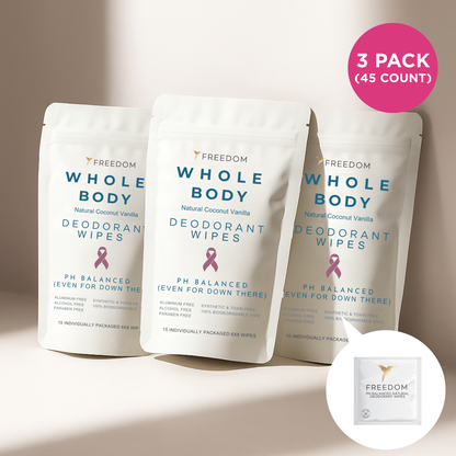 Freedom Whole Body pH-Balanced Deodorant Wipes