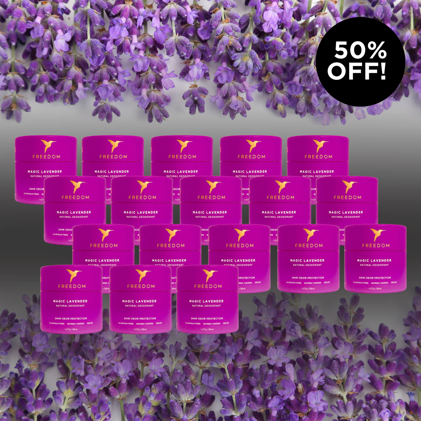 18 Travel Mini Lavender Deodorant 0.6oz