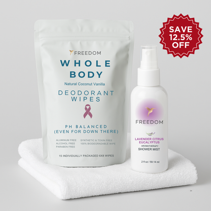 Shower Spray + Deodorant Wipes Bundle