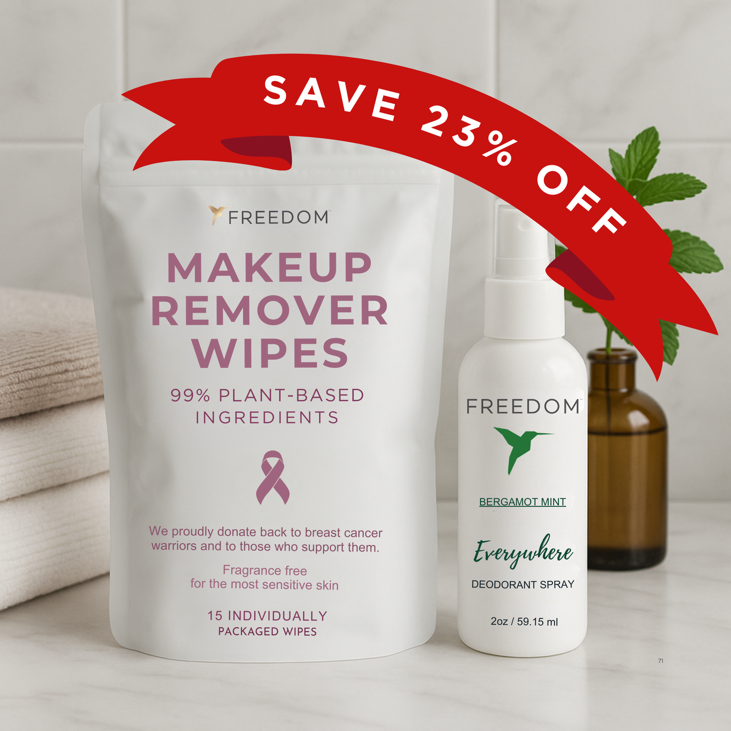 Makeup Remover + Deodorant Spray Duo