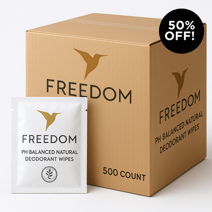 500 Count Whole Body Deodorant Wipes