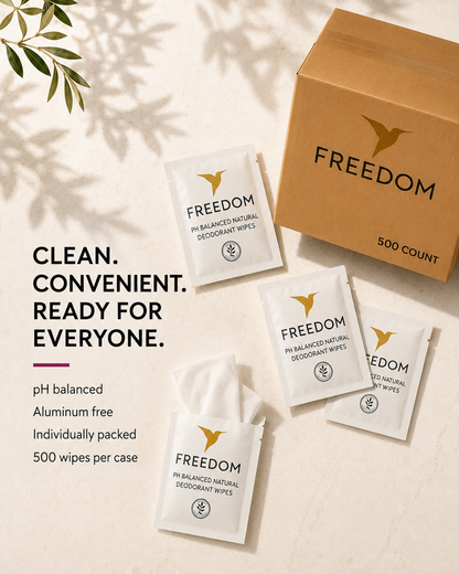 500 Count Whole Body Deodorant Wipes