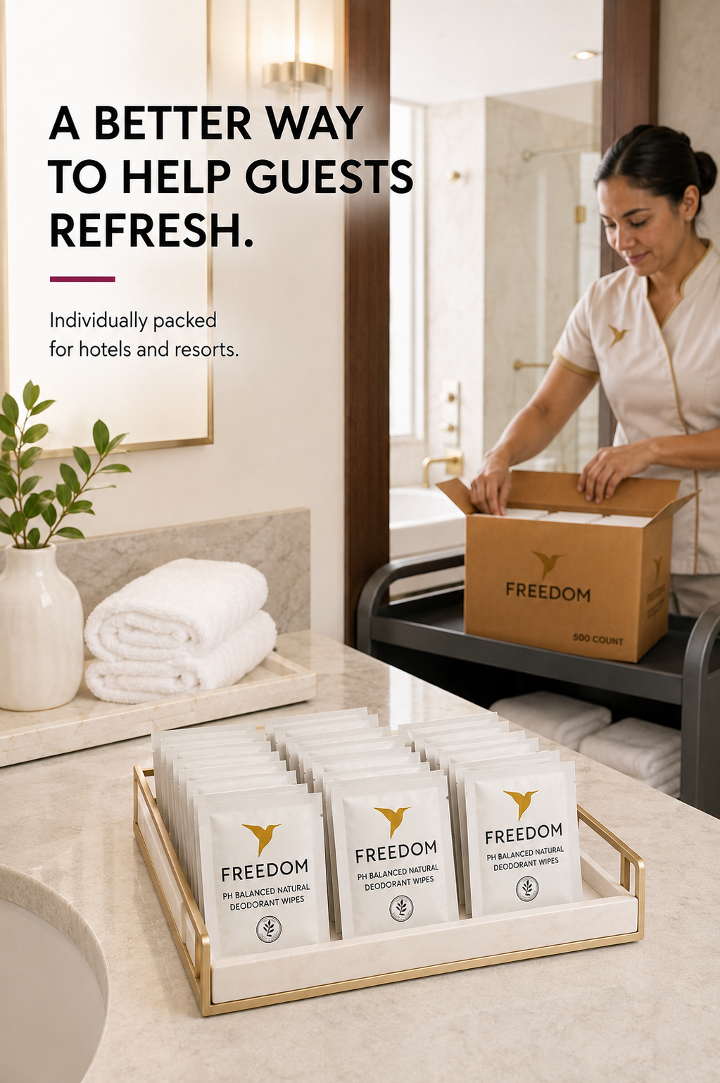 500 Count Whole Body Deodorant Wipes