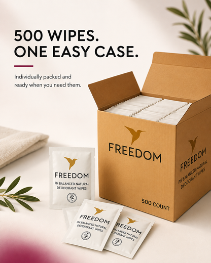 500 Count Whole Body Deodorant Wipes