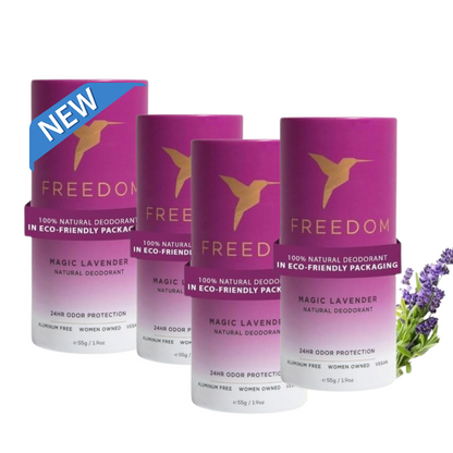 Eco-friendly Lavender Deodorant Bundle of 4