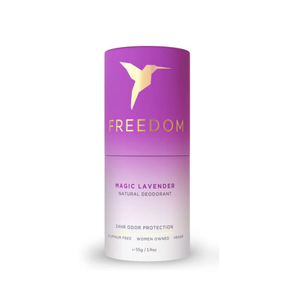 All Natural Deodorant - Eco Friendly! Deodorant Freedom Magic Lavender (Eco-Friendly Paper) Single 