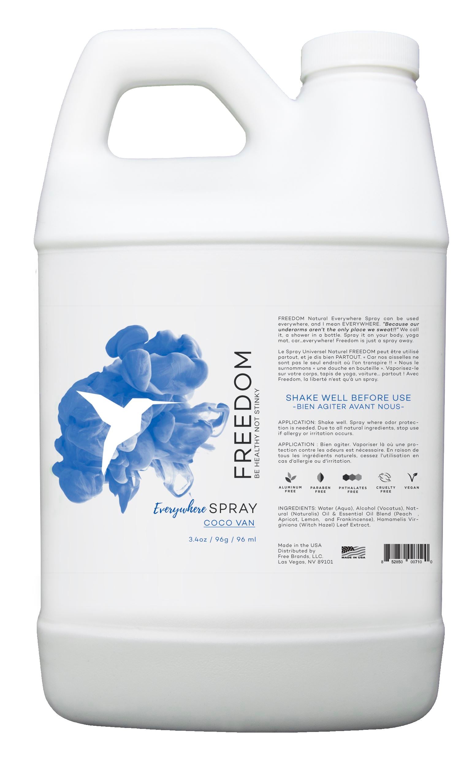 Freedom Natural Deodorant Everywhere Spray Lavender Citrus 3.4oz