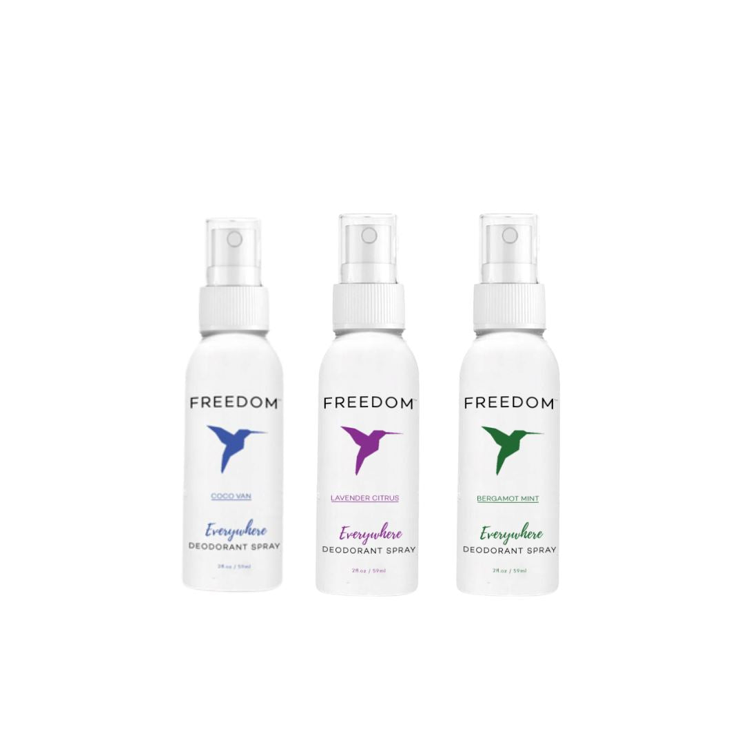 Everywhere Deodorant Spray - Travel Minis Variety Pack Freedom Natural Deodorant 